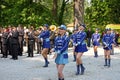 Zagreb majorettes during the performance