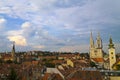 Zagreb panorama Royalty Free Stock Photo