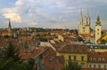 Zagreb panorama Royalty Free Stock Photo