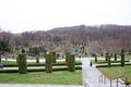 Zagreb's cemetery Mirogoj,1,Easter 2016. Royalty Free Stock Photo