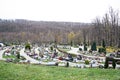 Zagreb's cemetery Mirogoj,2,Easter 2016. Royalty Free Stock Photo