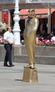 Zagreb Tourist Attraction / Motionless Human Statue