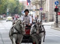 Zagreb Tourist Attraction / Old Carriage / Cabman