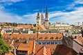 Zagreb - view from upper town Royalty Free Stock Photo