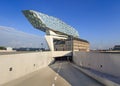 Zaha Hadid design, Port of Antwerp headquarters at daybreak, Antwerp, Belgium