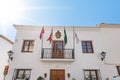 Zahara de la Sierra city hall in the Sierra de Grazalema Grazalema mountains, one of the villages of the route of white villages