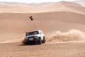 Zahedan, baluchestan/iran-11/23/2018climbing sand dunes in Lut desert with a toyota fj cruiser