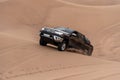 Toyota hulux revo off road in Lut desert Royalty Free Stock Photo