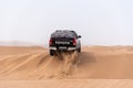 Toyota hulux revo off road in Lut desert Royalty Free Stock Photo