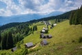 Zajamniki on a plateau Pokljuka in Slovenian Alps