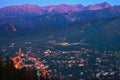 Zakopane at night Royalty Free Stock Photo