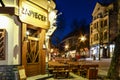 ZAKOPANE, POLAND - APRIL 26, 2016: Famous Krupowki street