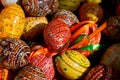 Variety of colorful Easter eggs