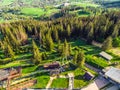 Zakopane Poland, Gubalowka, Aerial panorama photography. Poland mountains Tatry