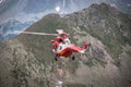 Zakopane,Poland-July 4,2015:Helicopter mountain rescue service i Royalty Free Stock Photo