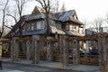 The house made of wood in the Zakopane style