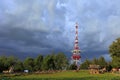 Zakopane, Poland - Panoramic view of a telecommunication tower on the top of Gubalowka mountain near Zakopane Tatra Mountinas