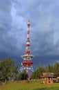 Zakopane, Poland - Panoramic view of a telecommunication tower on the top of Gubalowka mountain near Zakopane Tatra Mountinas
