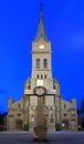 Zakopane, Poland - Traditional Holy Family Parish Church at the Kupowki street, main pedestrian boulevard of Zakopane Royalty Free Stock Photo