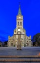 Zakopane, Poland - Traditional Holy Family Parish Church at the Kupowki street, main pedestrian boulevard of Zakopane Royalty Free Stock Photo