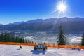 Zakopane at Tatra mountains in winter Royalty Free Stock Photo