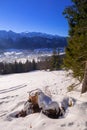 Zakopane at Tatra mountains in winter Royalty Free Stock Photo