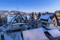 Zakopane town in Tatra mountains at winter