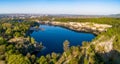 Zakrzowek lake in Krakow, Poland Royalty Free Stock Photo