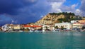 Zakynthos Greek Island With Dramatic Clouds, Greece