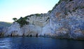 Zakynthos island, Blue caves Royalty Free Stock Photo