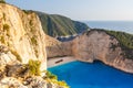 Zakynthos island Greece shipwreck Navagio beach travel vacation