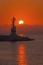 Zakynthos lighthouse and sunrise
