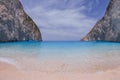 Zakynthos, Navagio bay, Greece Royalty Free Stock Photo