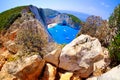 Zakynthos Navagio Bay landmark Royalty Free Stock Photo