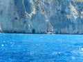 Zakynthos rocky shores Royalty Free Stock Photo