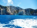 Zakynthos rocky shores Royalty Free Stock Photo