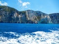 Zakynthos rocky shores Royalty Free Stock Photo