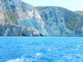 Zakynthos rocky shores Royalty Free Stock Photo