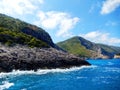 Zakynthos rocky shores Royalty Free Stock Photo