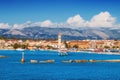 Zakynthos town in the morning Royalty Free Stock Photo