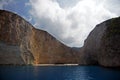 Zakynthos white beach with shipsreck