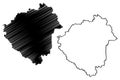 Zala County Hungary, Hungarian counties map vector illustration, scribble sketch Zala map Royalty Free Stock Photo