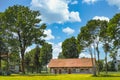 Hand decorated countryside house located in Zalipie, Poland