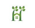 H home green jj logo template