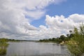 Zambesi river Zimbabwe at victoria falls Royalty Free Stock Photo