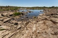 Zambezi River Above Victoria Falls in Africa Royalty Free Stock Photo