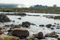 Zambezi River above Victoria Falls Royalty Free Stock Photo