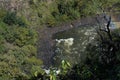 Zambezi River, Rainbow and Tiny People, Victoria Falls, Zambia Royalty Free Stock Photo