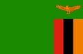 Zambia national flag, official flag of Zambia accurate colors