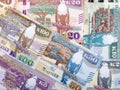 Zambian Kwacha a background Royalty Free Stock Photo